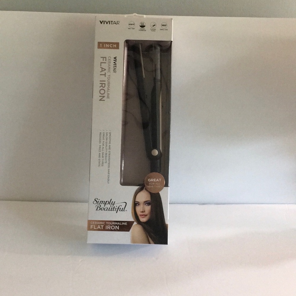 Vivitar Ceramic Tourmaline 1” Flat Iron-Rose Gold